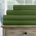thumbnail image 1 of 300-Thread Count 100% Egyptian Cotton Lightweight Solid Sheet Set with Deep Pockets Hunter Green / King, 1 of 3