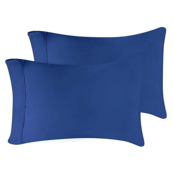 Superior 300 Thread Count Pillowcase Set, King/ Cal King, Navy Blue