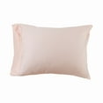 thumbnail image 1 of 300-Thread Count Breathable Cotton Percale Solid 2-Piece Pillowcase, Standard, Blush by Blue Nile Mills, 1 of 6
