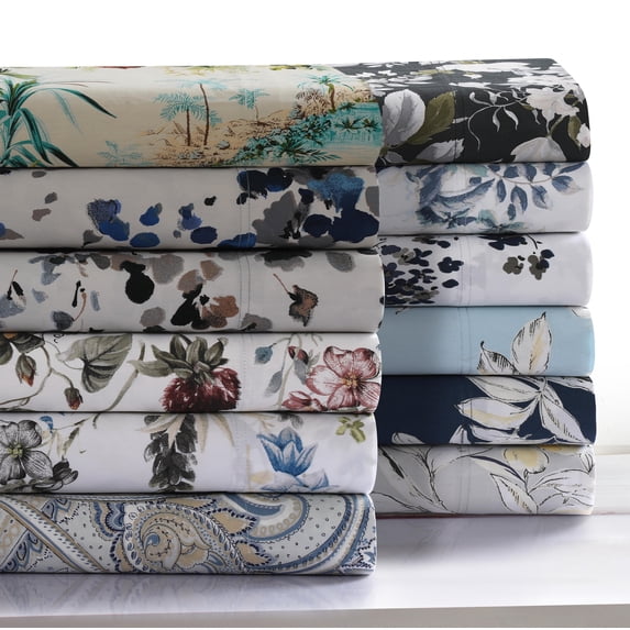 Colmar Printed 300 TC Cotton Sateen Extra Deep Pocket Sheet Set