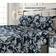 thumbnail image 1 of Tribeca Living 300 Thread Count Cotton Ultra-Soft Printed Deep Pocket Bed Sheet Set, 1 of 5