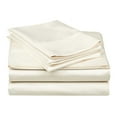 thumbnail image 1 of 300-Thread Count Cotton Solid Deep Pocket Bedding Sheets & Pillowcases , Ivory, Twin, 3 Piece By Impressions, 1 of 5
