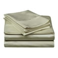 thumbnail image 1 of 300-Thread Count Cotton Solid Deep Pocket Bedding Sheets & Pillowcases , Sage, Twin, 3 Piece By Impressions, 1 of 4