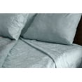 thumbnail image 1 of 300 Thread Count Damask 55% Cotton 45% Polyester 6-Piece Queen Sheet Set, Blue, 1 of 5