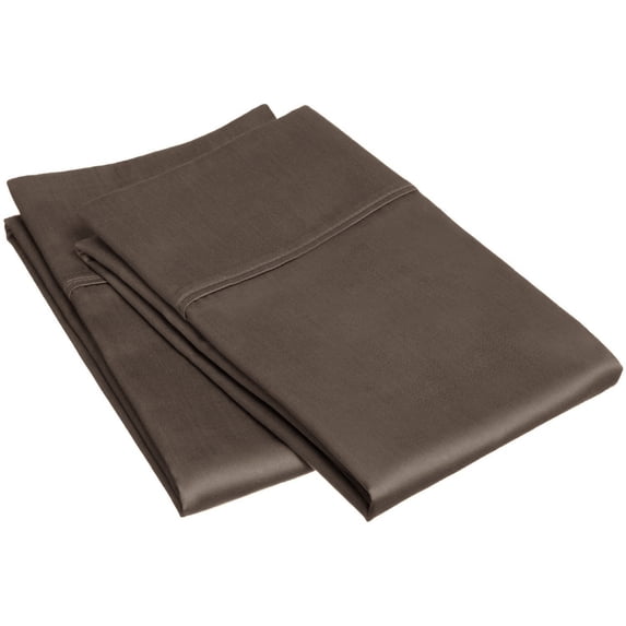 300 Thread Count Egyptian Cotton Solid Pillowcase Set by Impressions, Standard