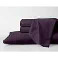 thumbnail image 1 of 300-Thread Count Egyptian Cotton Twin Size Plum Color Sheet Set- 12 inch Deep Pockets, 1 of 7