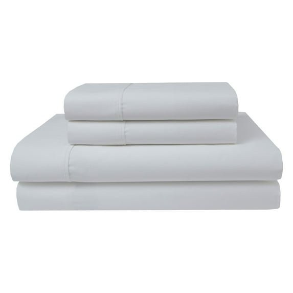 300 Thread Count Organic Cotton Sheet Set, Full, White