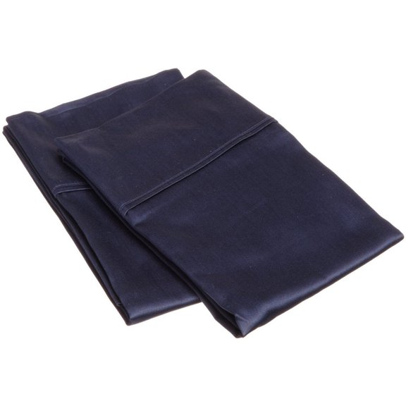 300-Thread-Count Pillowcases, Premium Long-Staple Cotton, 12 Colors Navy Blue / Standard