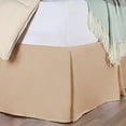 thumbnail image 1 of 300 Thread Count Premium Luxury Lightweight Breathable Egyptian Cotton Solid Bed Skirt, 1-Piece Individual Bed Skirt by Blue Nile Mills - King, Beige, 1 of 3