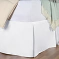 thumbnail image 1 of 300 Thread Count Premium Luxury Lightweight Breathable Egyptian Cotton Solid Bed Skirt, 1-Piece Individual Bed Skirt by Blue Nile Mills - Twin, White, 1 of 3