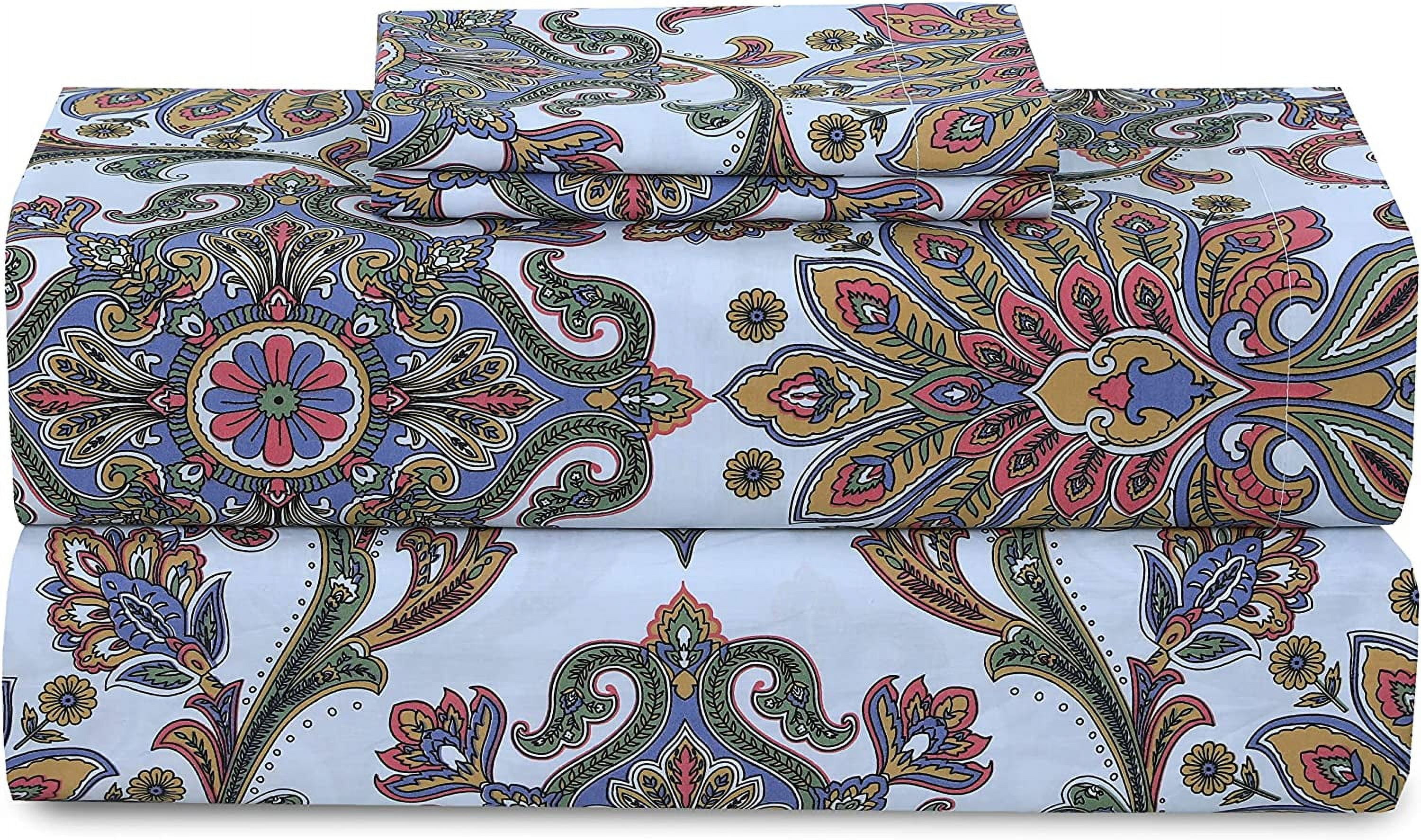 300 Thread Count Sheets Set - 100% 3 Pcs Sheets Bed Set, 1 Fitted Sheet ...