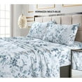 thumbnail image 1 of Tribeca Living 300 Thread Count Cotton Ultra-Soft Printed Deep Pocket Bed Sheet Set, 1 of 5