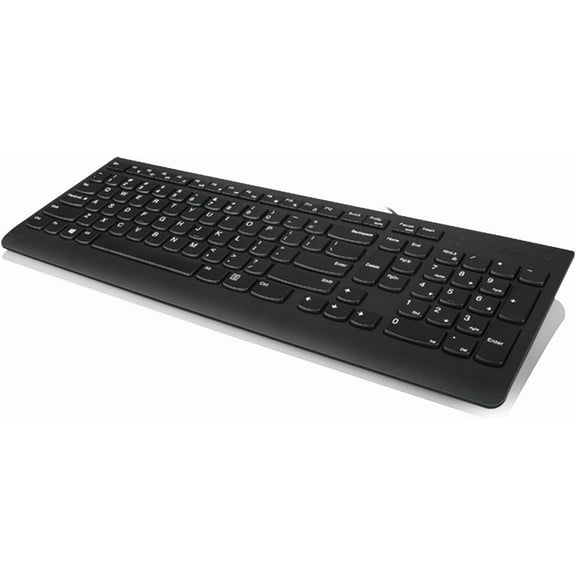 300 USB Keyboard, Wired, Adjustable Tilt, Ergonomic, Windows 7/8/10, GX30M39655, Black