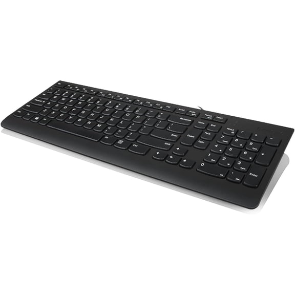 300 USB Keyboard, Wired, Adjustable Tilt, Ergonomic, Windows 7/8/10, GX30M39655, Black