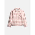 thumbnail image 1 of Wonder Nation Girls' Cotton Flannel Shirt with Long Sleeves, Sizes 4/5-18 & Plus, 1 of 3
