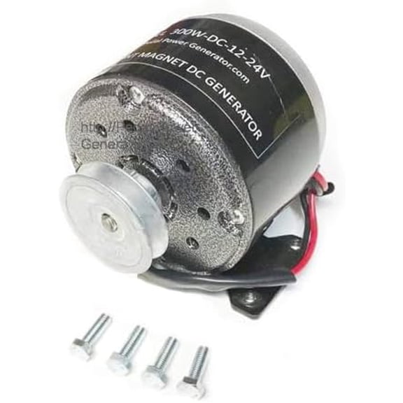 300 Watt Bicycle Generator 3/8" Belt Drive Pedal Power Pulley Dynamo$$Garden &