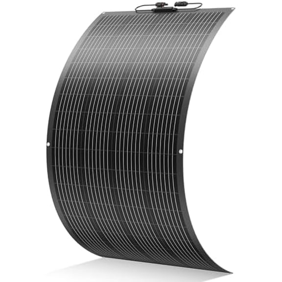 300 Watt Flexible Solar Panel 24V/12V Ultra Lightweight Monocrystalline Bendable Semi-Flexible Black Solar Panels for Off-Grid RV Camping Boat Van Cabin Uneven Surfaces (300W)$$Garden &