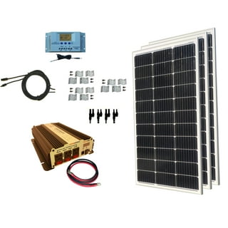 Kit Panel Solar 300W 12V 500Whdia con batería AGM - Tecsol Energy