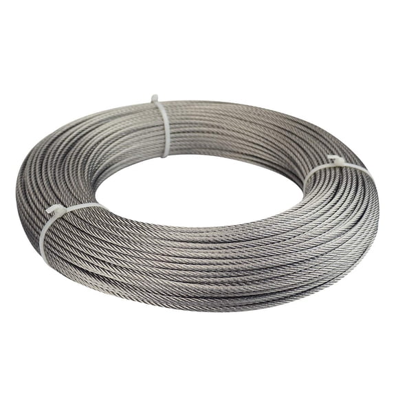 300 ft 1/8" Stainless Steel Cable Railing System Hardware Wire Rope 7x7 Strands Deck Cable Railing Kit for Indoor Outdoor Hanging WR01