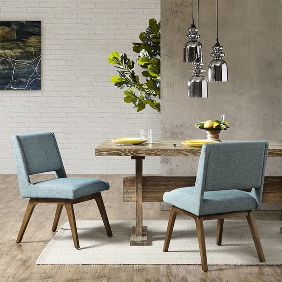 300 lbs Capacity, Blue Polyester Chairs | Ideal for Small Dining Areas | Nostalgic Design for a Retro Vibe
