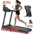 thumbnail image 1 of Winfita 3-in-1 Foldable Incline Treadmill with 14-inch Screen, 3.5 HP Quiet Motor, Smart Handrail, Real-Time Display, 300 Lb Capacity Workout, 1 of 8