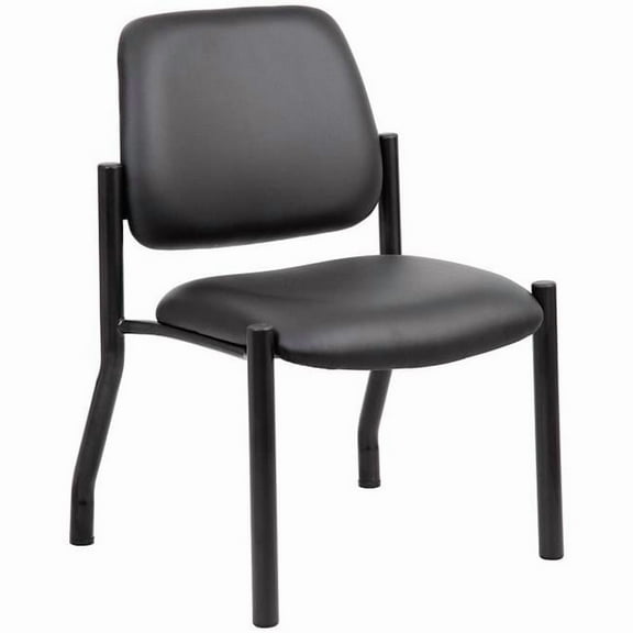 300 lbs protective Armless Guest Chair, Vinyl