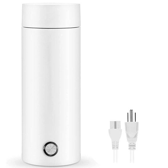 300 mL Portable Electric Kettle and Water Cup, Stainless Steel Bottle, Automatic Shut Off, and Dry Protection Travel Kettle