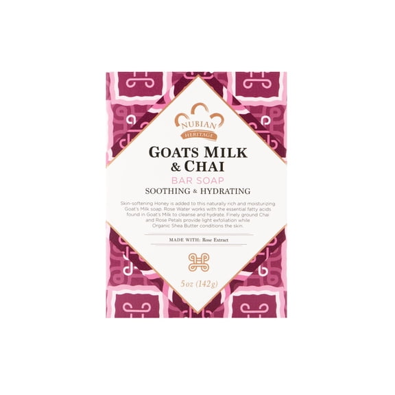 (300 pack) (3 pack) Nubian Heritage Bar Soap Goat's Milk And Chai - 5 oz