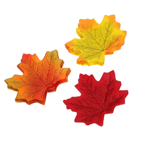 300 pcs Artificial Maple Leaves Fake Leaf Decorations Wedding Thanksgiving Fall Ornaments Crafts