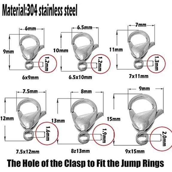 300 pcs Stainless Steel Split Rings Jump Rings Connector Rings for Jewelry Making Necklaces Bracelet Earrings Keychain DIY Craft (12614-10mm)