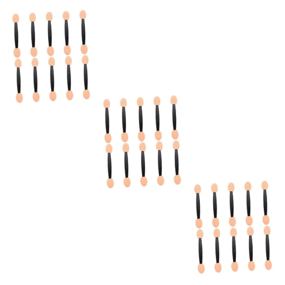 300 pcs double ended eyeshadow brush eye makeup applicator Cosmetic short eyeshadow applicator makeup sponges double-sides eye brush emulsion sponge stick portable