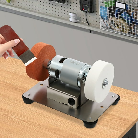 3000-6000RPM Electric Benchtop Grind Sander Adjustable Variable Speed Table Grinding Machine 16*10*10cm