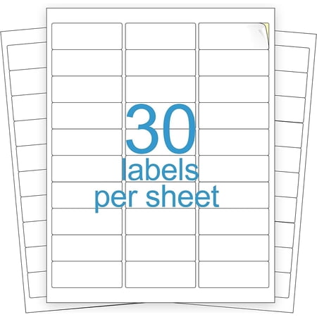 3000 Address Labels Amazon FBA Labels 30 Per Sheet 30UP 2.625''x1'' 100 Sheets