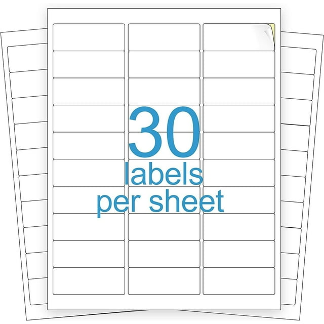 3000 Address Labels Amazon FBA Labels 30 Per Sheet 30UP 2 625 #39 #39 x1 #39 #39 100