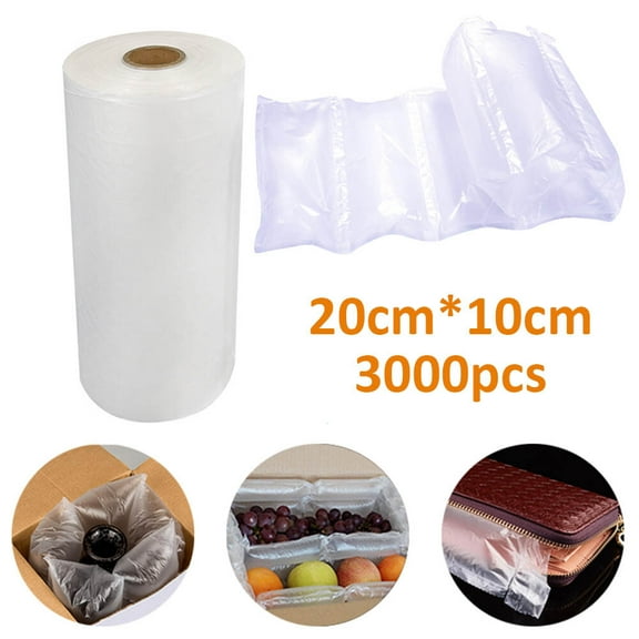 3000 Air Pillow Cushioning Film Inflatable Air Pillow Bag Film 7.87 *3.94 in for Packaging