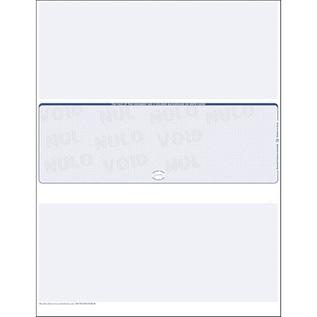 3000 Blue- Scallop Laser Check Stock, (Check at Middle) Blank Laser Checks, Laser Check, Bank Checks, Business Checks, or Personal Checks