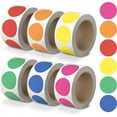 thumbnail image 1 of 3000 Circle Stickers Dot Stickers, Price Stickers, Garage Sale Stickers, Yard Sale Stickers, Colored Dot Stickers, Red Dot Stickers, Circle Sticker Labels, Blank Stickers, 3/4" Round Stickers 6 Colors, 1 of 3