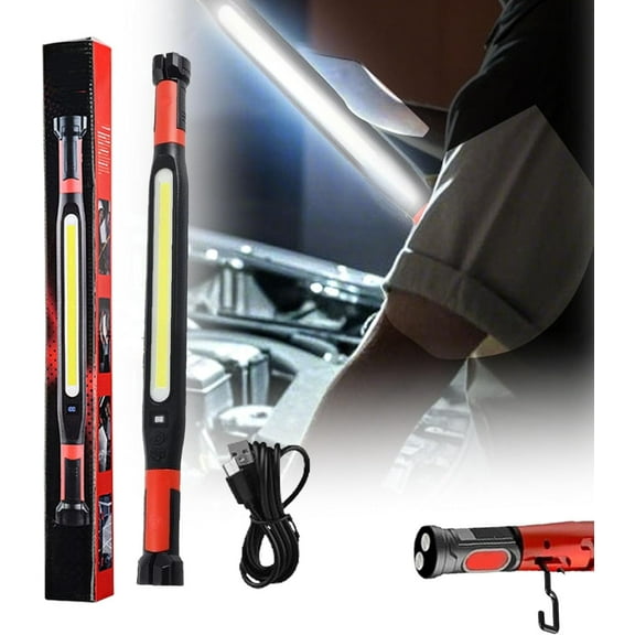 3000 Lumens Rechargeable Work Light, Under Hood Work Light Bar, 2025 New Magnetic Light for Car Repair, Tough & Built for Mechanics Inspection Workshop Emergency (1)