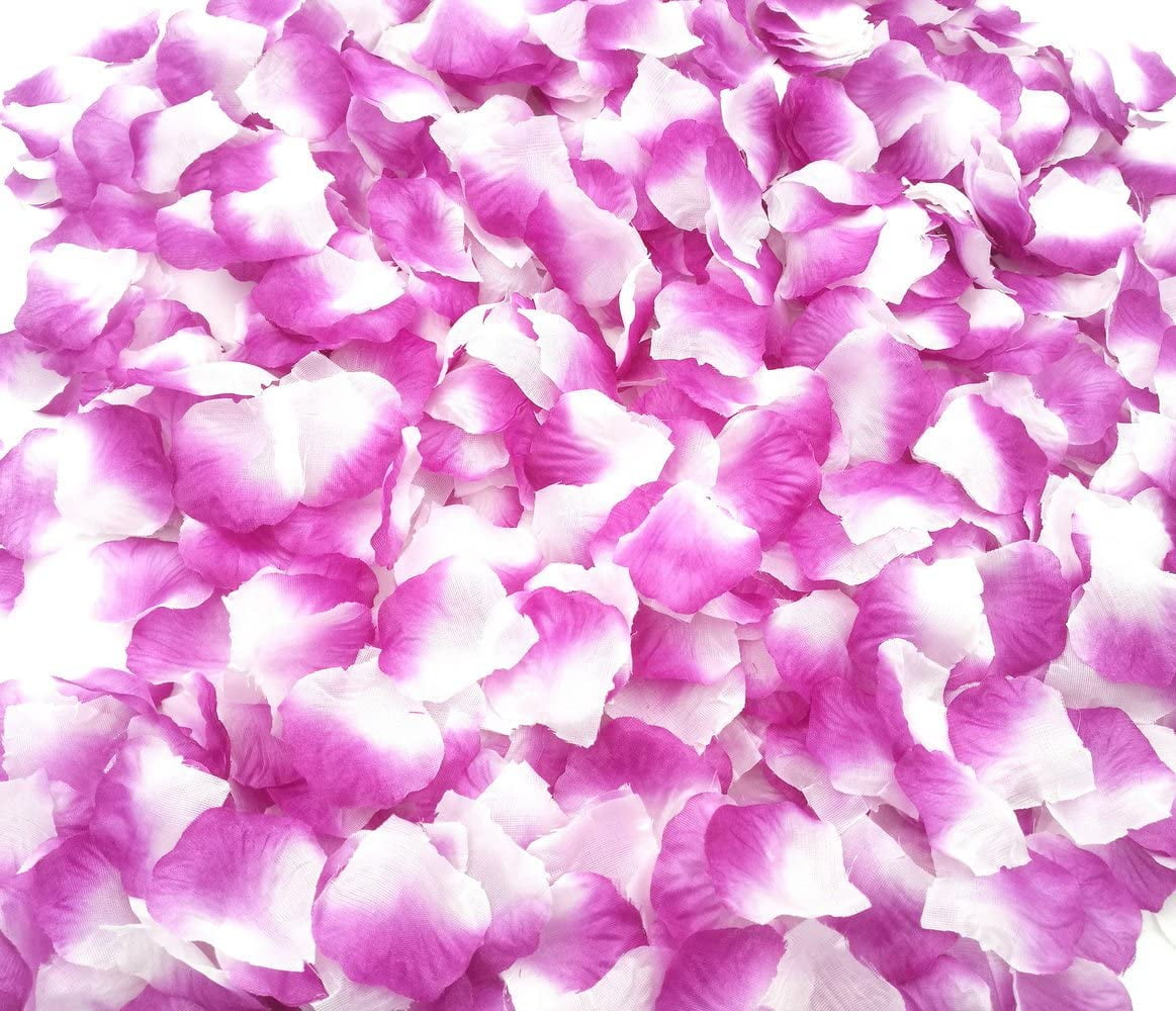 3000 PCS Silk Rose Petals Wedding Flower Decoration（Purple）