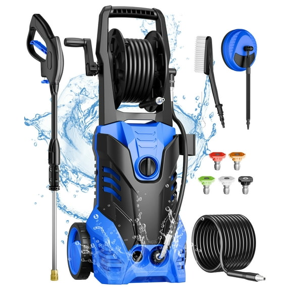 Fenbeli Electric Pressure Washer 3000 PSI 2.0 GPM Electric Power Washer with 5 Quick Connect Nozzles