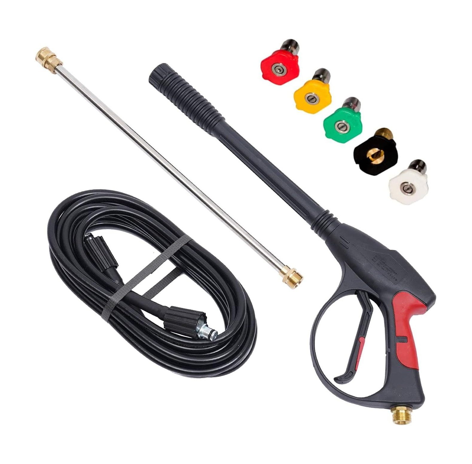 3000 PSI Pressure Washer Gun Power Washer Spray Gun Kit with Universal M22 Connector and 5 Quick