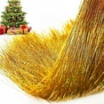 thumbnail image 1 of 3000 Pack Tinsel Icicle Strands, NOGIS Christmas Tree Tinsel Icicles Tinsel Foil Fringe Tinsel Icicles Iridescent Festivals Decor Birthday Party Supplies (Gold), 1 of 7