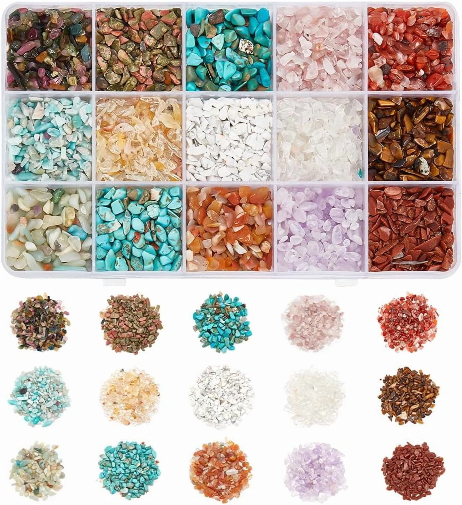 about 3000 Pcs Chip Stone Beads 15 Styles Natural and Synthetic ...