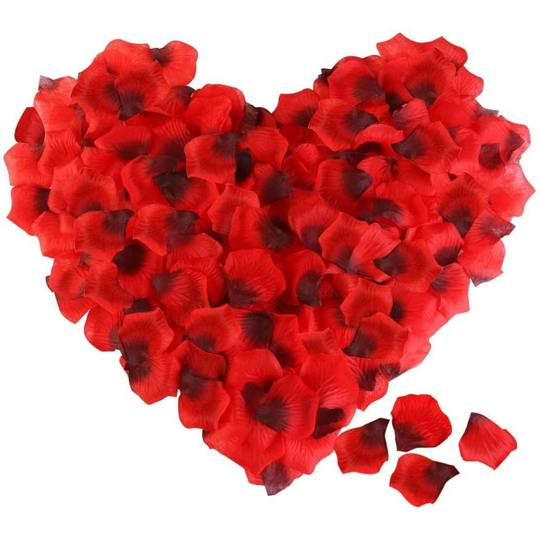 3000 Pcs Rose Petals Artificial Flower Petals Silk Rose Petals Decorations  for Valentines,Wedding,Romantic Night,Party 