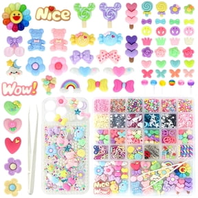 3000 Pcs Junk Case Charms Kit, Diy Phone Case & Nail Decor with Big Charms, Kawaii Bows, Pearls, Rhinestones for Aesthetic Personalization