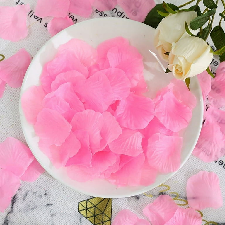 3000 Pcs Rose Petals Artificial Flower Petals Silk Rose Petals Decorations  for Valentines,Wedding,Romantic Night,Party 