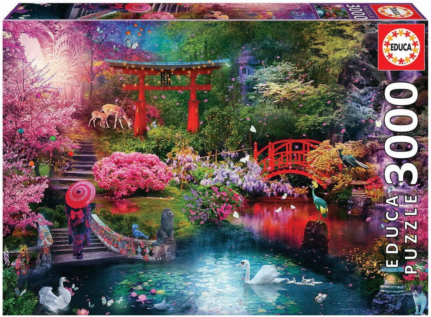 3000 Piece Japanese Garden Jigsaw Puzzle by Educa Borras