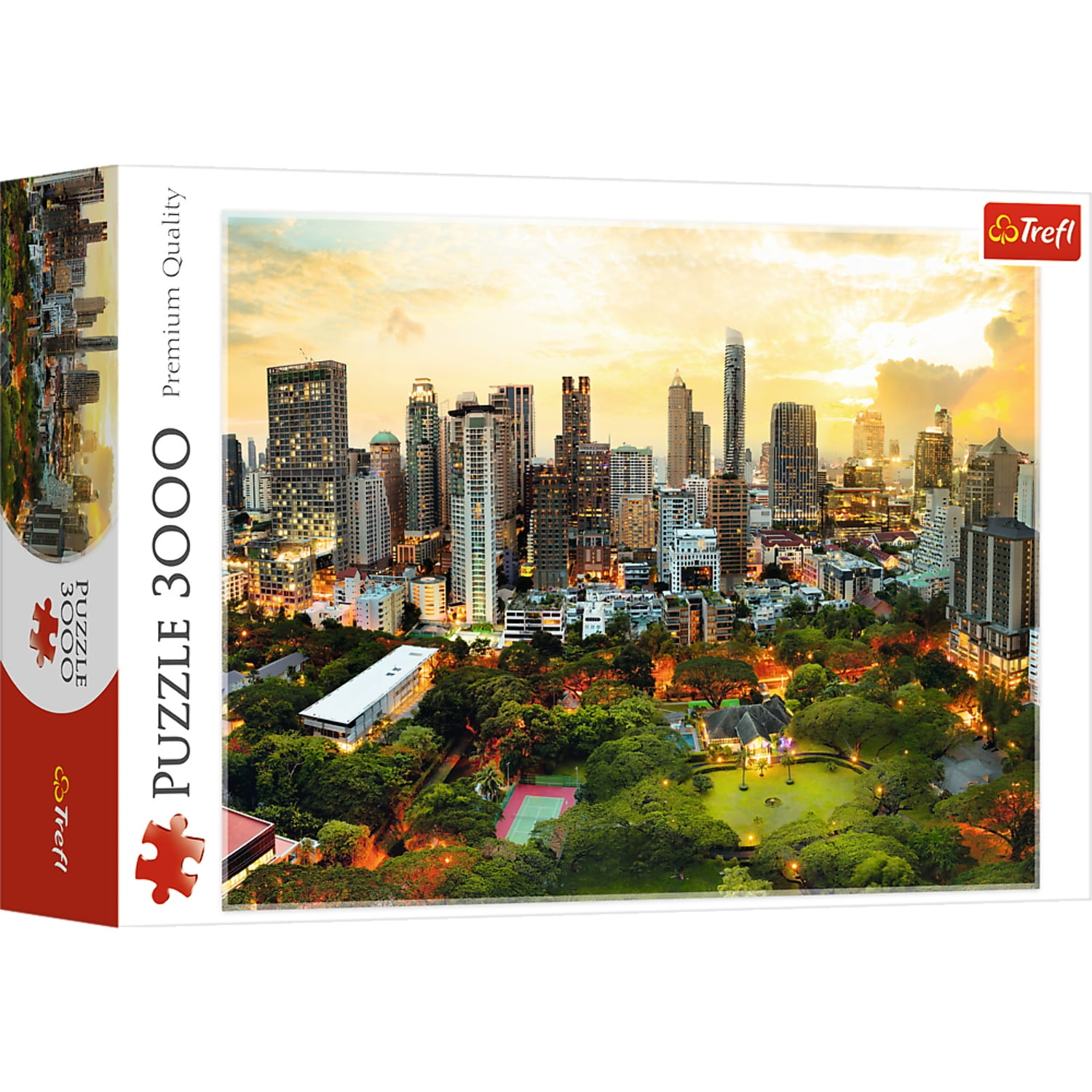 3000 Piece Jigsaw Puzzles, Sunset in Bangkok, Thailand, Cityscape puzzle, Adult Puzzle, Trefl 33060
