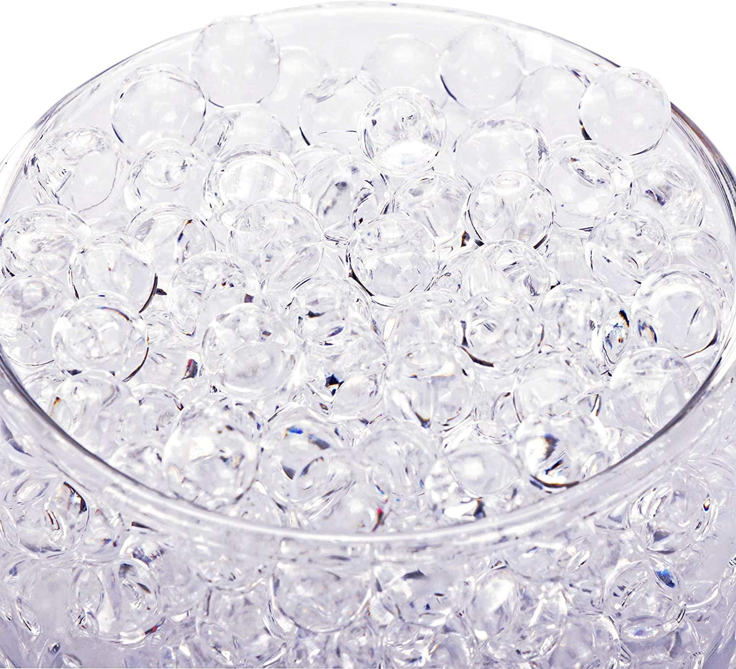 3000 Pieces Clear Water Gel Jelly Beads, Vase Filler Beads, Non Toxic Water Beads for Soilless