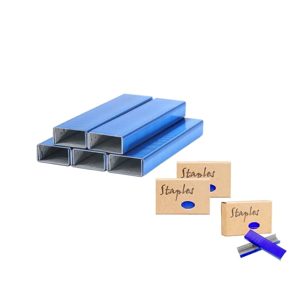 3000 Rose Gold Staples 26/6 Standard Colored Staple Refill for Desk Stapler, 1000 Per Pack, Total 3 Pack Staples (Rose Gold)